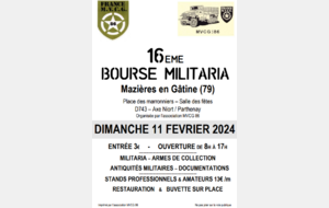 Photos de la Bourse Militaria de MAZIERES (79) en 2024