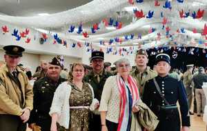 Photos 80° anniversaire du débarquement - le repas fédéral FFMVCG à la salle des fêtes d'Isigny