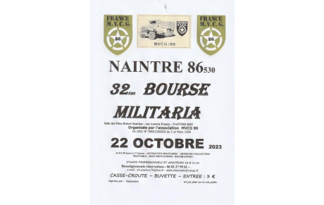 Bourse Militaria NAINTRE 2023