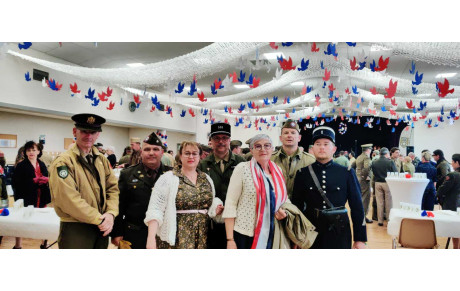 Photos 80° anniversaire du débarquement - le repas fédéral FFMVCG à la salle des fêtes d'Isigny